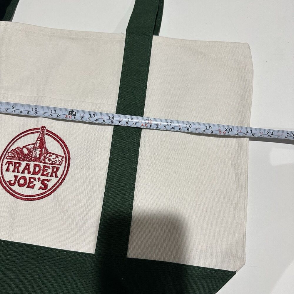 Trader Joe's Canvas Grocery Reusable Large Tote B… - image 6